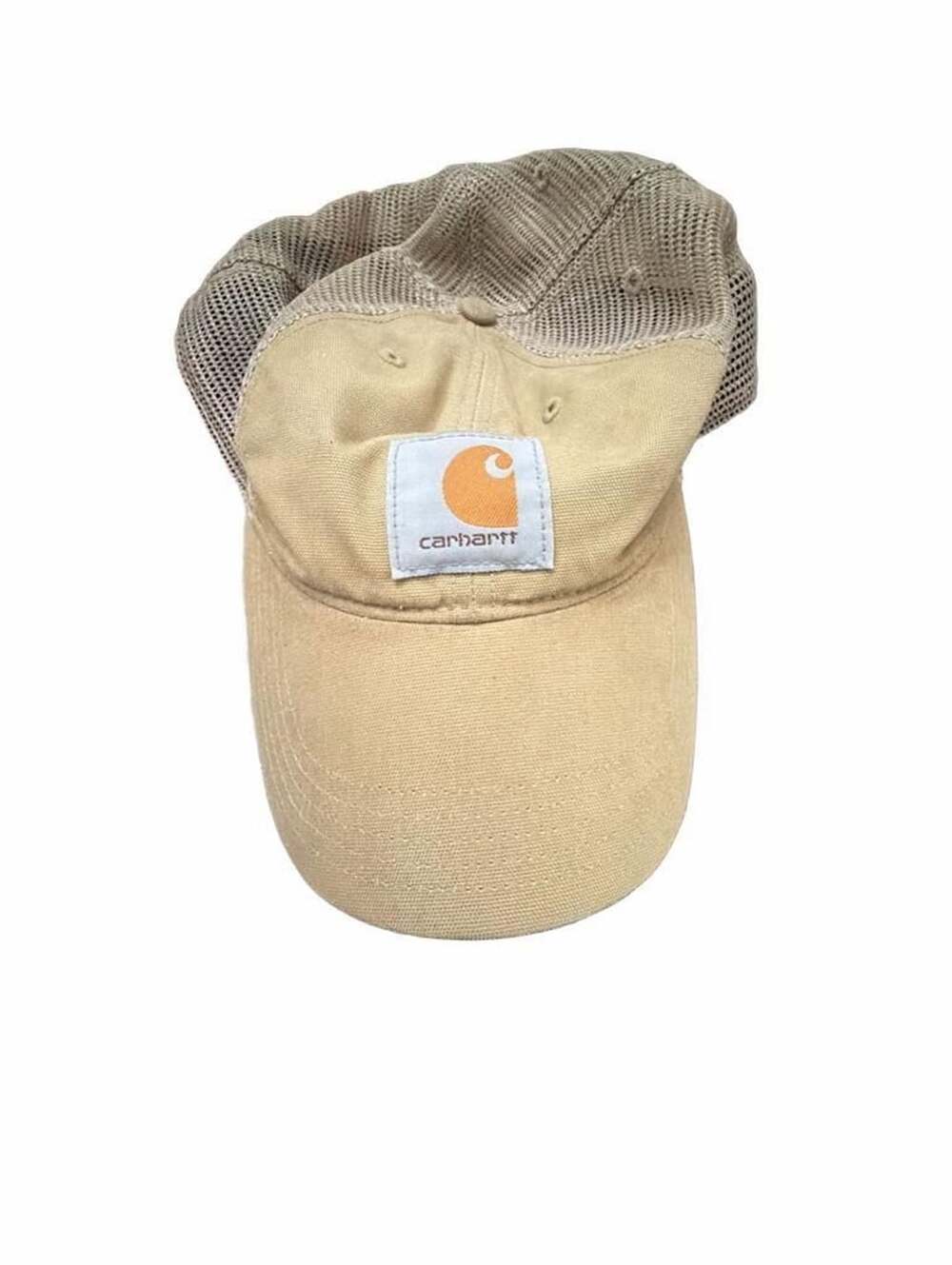Carhartt Tan Canvas Mesh-Back Snapback Trucker Hat